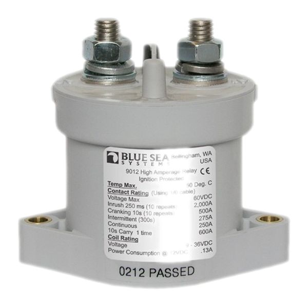 Blue Sea  L-Series Solenoid Switch with Coil Economizer