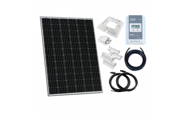 photonic universe 200w 12v / 24v complete solar charging kit with 20a mppt controller