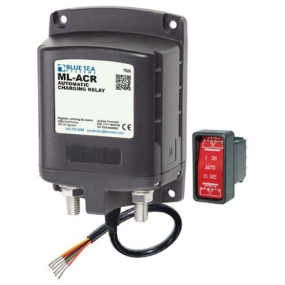 blue sea ml series hd auto charge relay 12v with remote switch