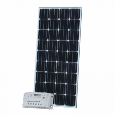 photonic universe 160w 12v solar charging kit with 20a solar controller and 5m cable