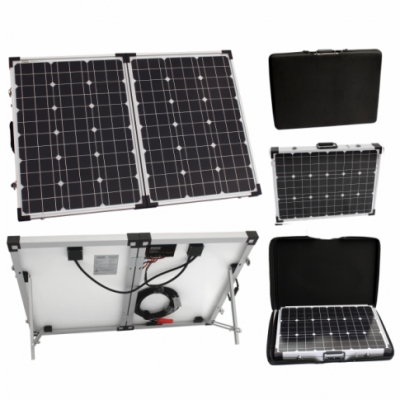 120w 12v folding solar charging kit 