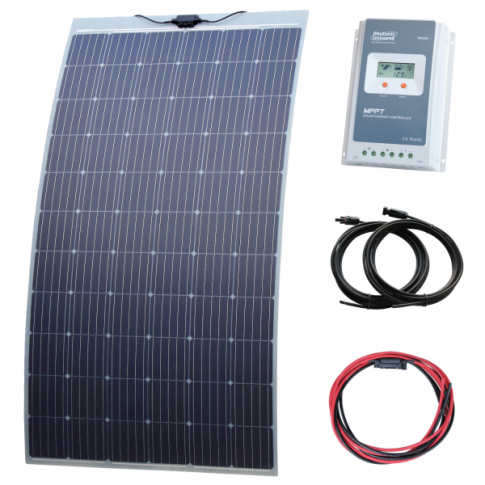 330w semi-flexible solar charging kit with austrian textured fibreglass solar panel