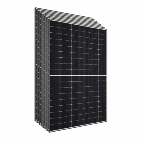pallet of 36 x sharp 410w  nu-jc410b solar panel perc mcs certified black frame price including vat and pallet delivery