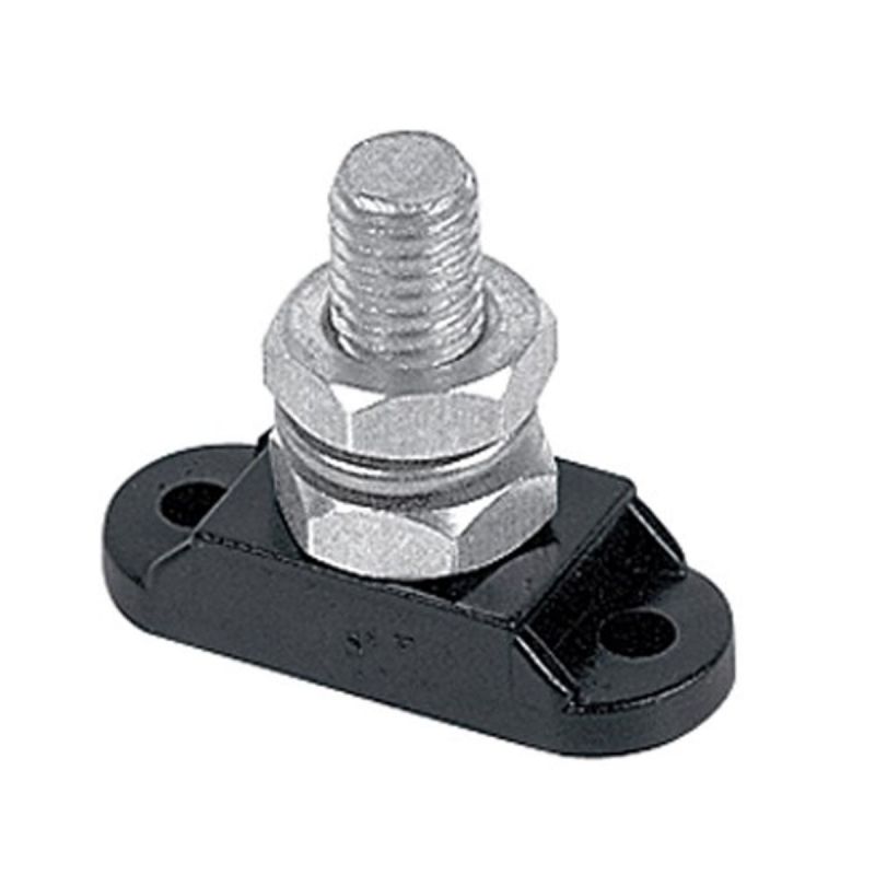 BEP INSULATED STUD SINGLE 10mm Black with cover
