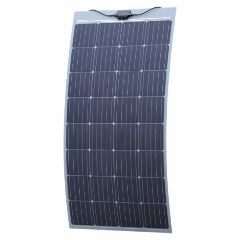 160w mono fibreglass semi-flexible solar panel with self-adhesive backing (made in austria)