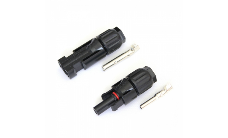 pair of mc4 cable connectors for solar panel extension leades