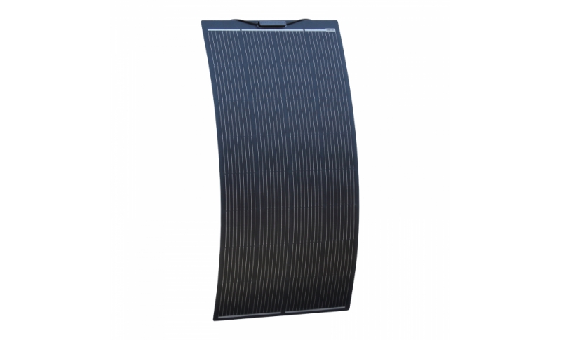photonic universe 200w black semi-flex fibreglass solar panel with durable etfe coating