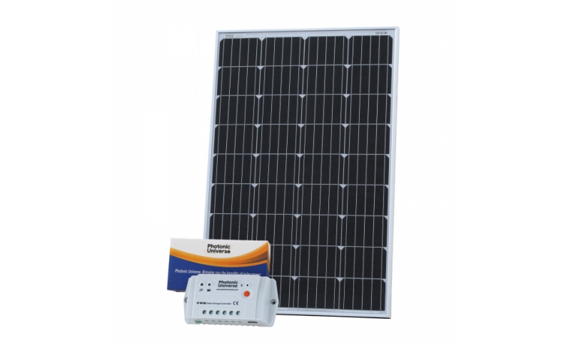 photonic universe 120w 12v solar charging kit with 10a solar controller and 5m cable