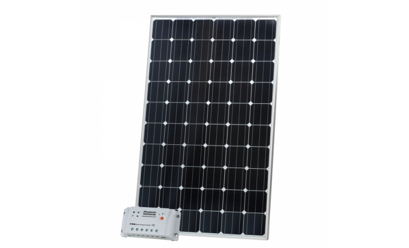 photonic universe 320w 12v solar charging kit with 20a solar controller and 5m cable