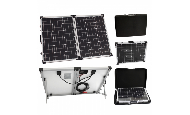 100w 12v folding solar charging kit 