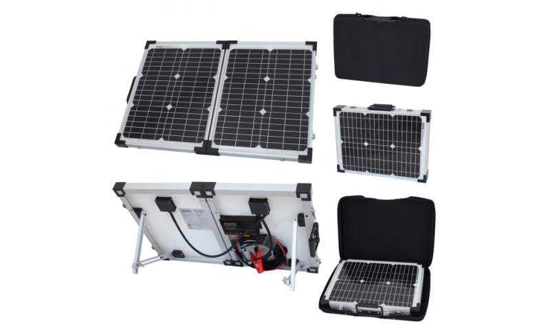 folding solar charging kit  40w 12v,  motorhome, caravan, boat or any other 12v system