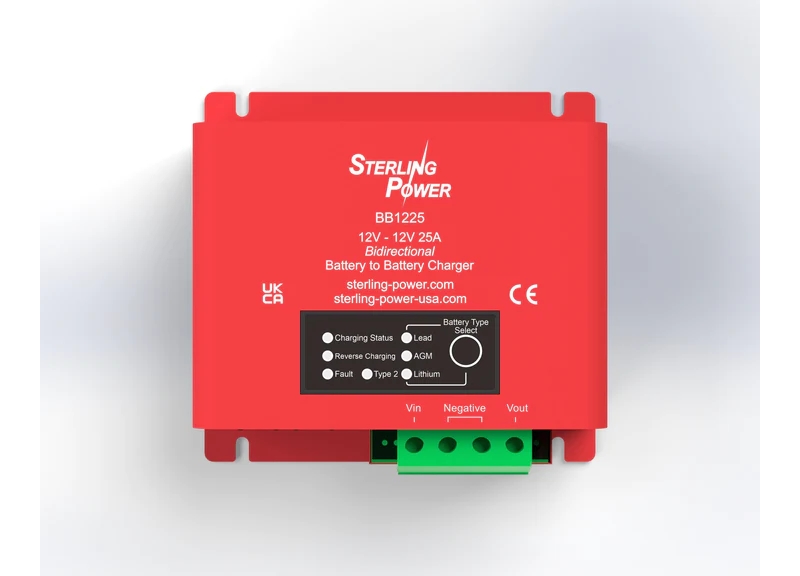 sterling battery to battery charger saturn range 12 volt 25 amp