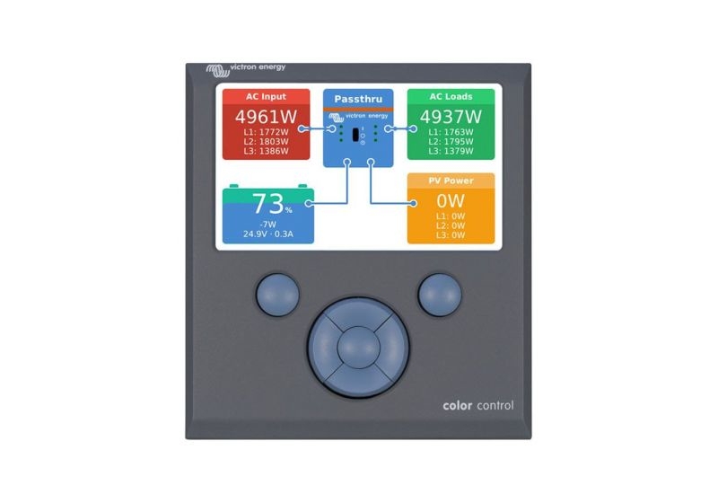 victron gx colour remote control panel