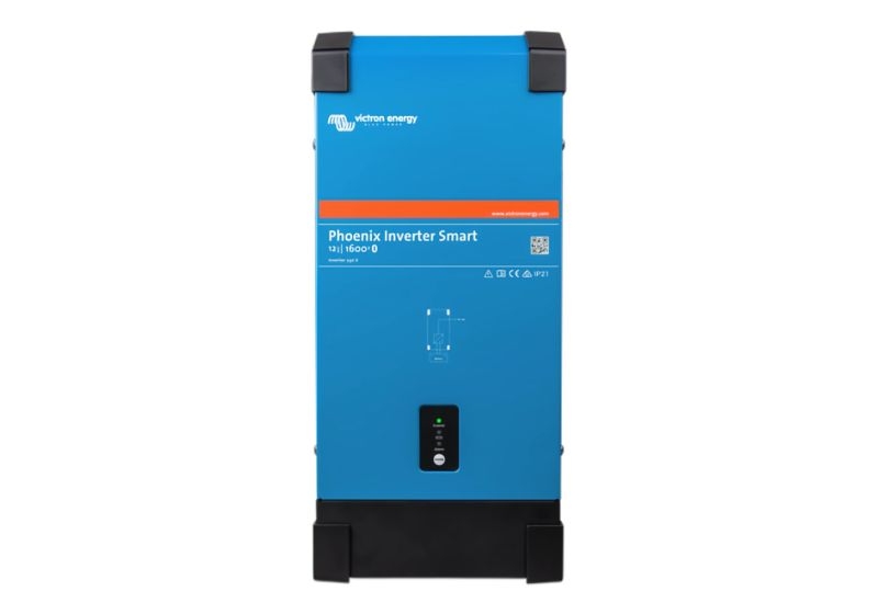  victron phoenix inverter 12/1600 smart 230v sku 792-pin122161000  he phoenix inverter 12/1600 smart is an efficient and reliable inverter. built on victron's proven and field tested phoenix inverter platform, it now comes with a new slimmer design a