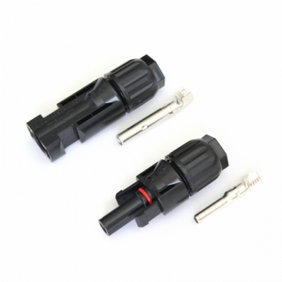 pair of mc4 cable connectors for solar panel extension leades