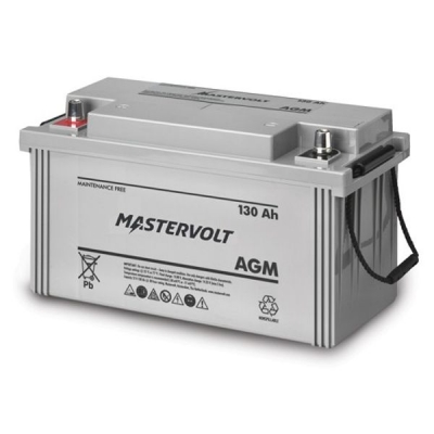 mastervolt 12 volt agm battery (130ah)