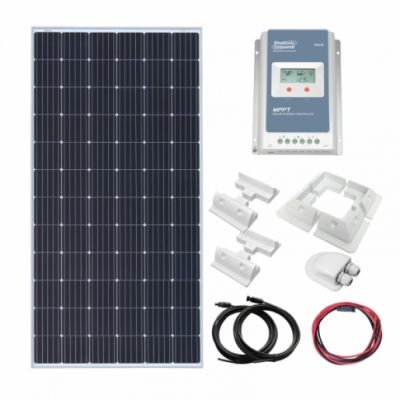 photonic universe 360w 12v/24v complete solar charging kit with 30a mppt controller