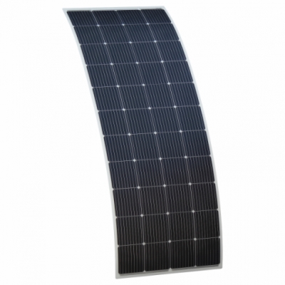 photonic universe 270w semi-flexible fibreglass solar panel with a round rear junction box and 3m cable, with durable etfe coating