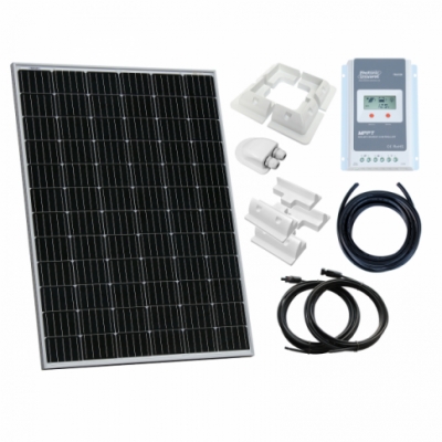 photonic universe 200w 12v / 24v complete solar charging kit with 20a mppt controller