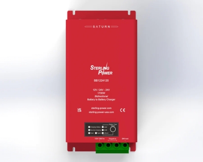 satturn range12v|24v to 24v 120a input | 60a output battery to battery charger w/ reverse charging featuret
