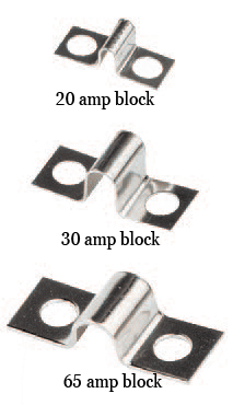 Blue Sea 20amp Terminal Block Jumpers.  Pack of 5